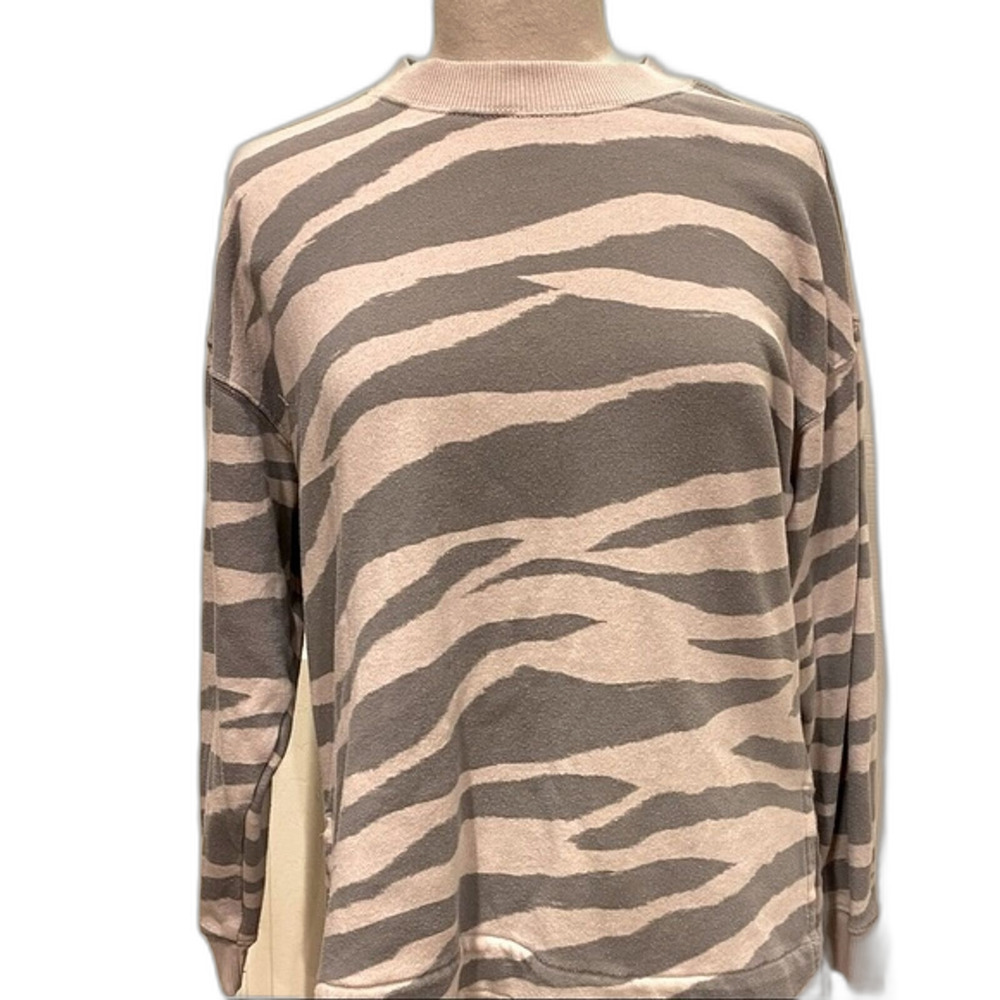 American Eagle Jegging Top Womens Oversized Zebra Print pink/grey S
